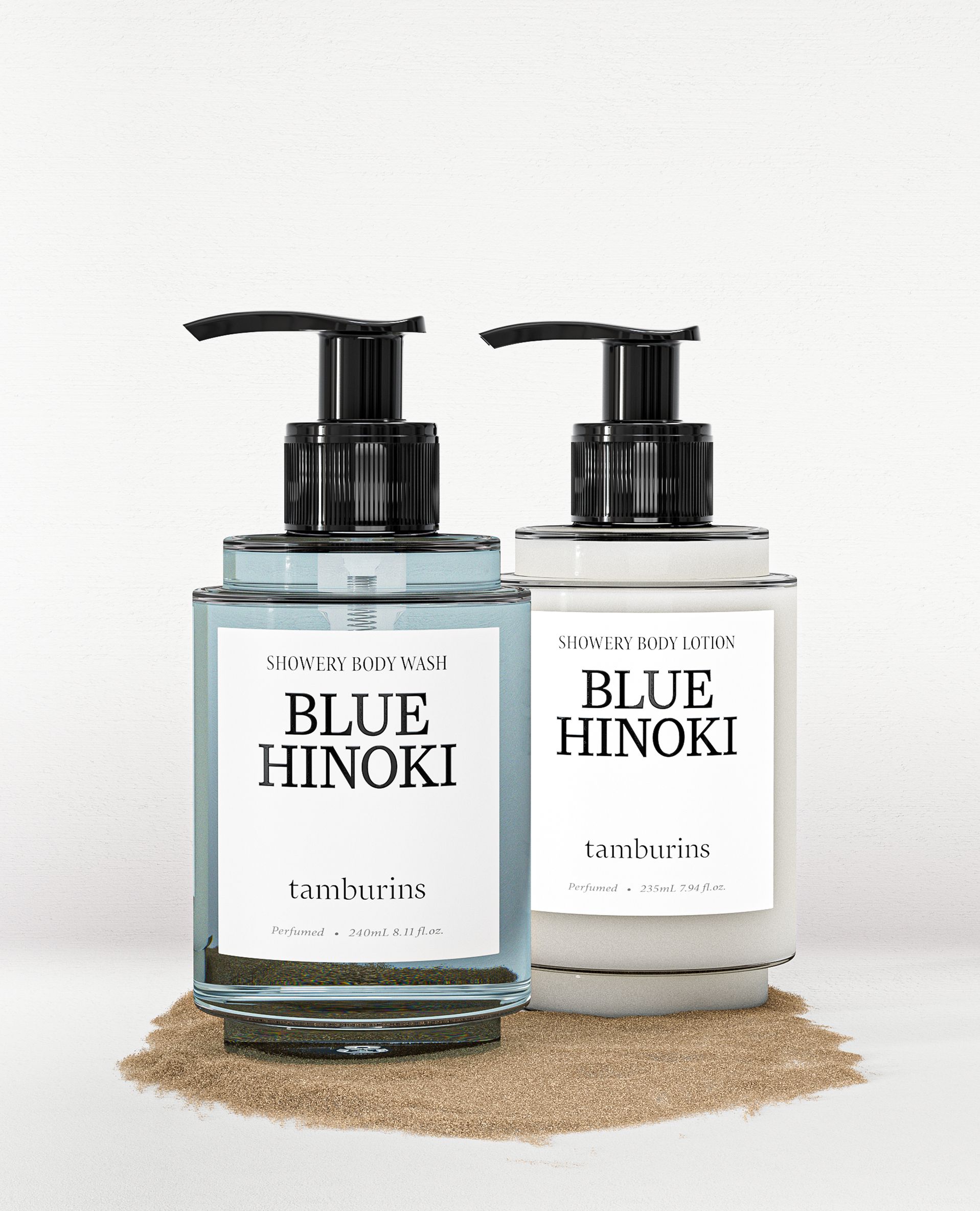 TAMBURINS 时雨系列身体乳 蓝色桧木  - 240mL+235mL | TAMBURINS / null