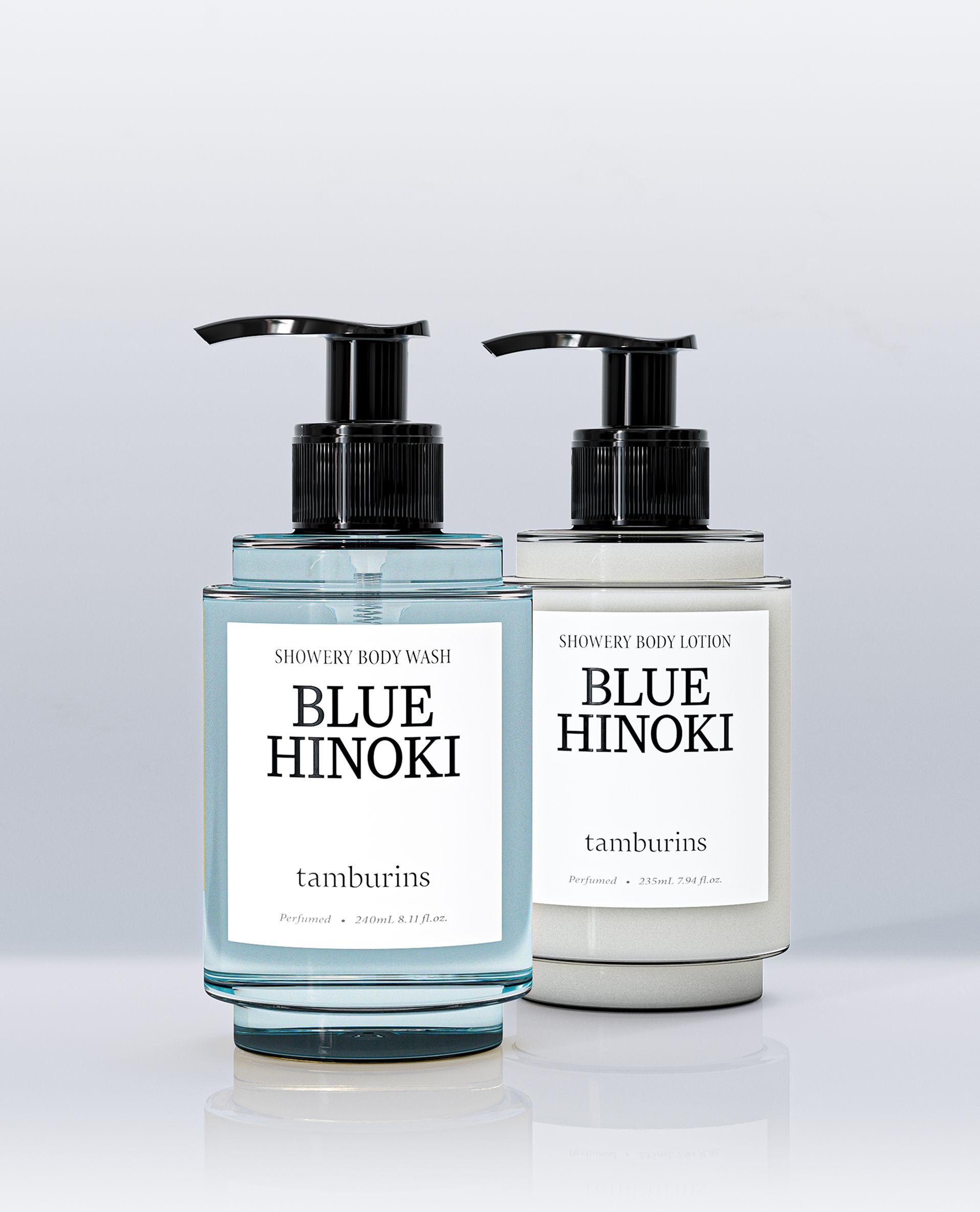 TAMBURINS SHOWERY WASH&LOTION BLUE HINOKI - 240mL+235mL | TAMBURINS / null