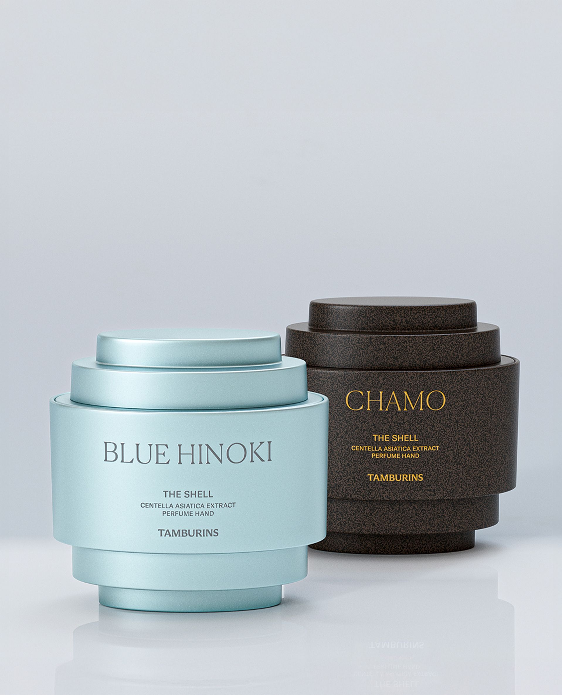 TAMBURINS SHELL PERFUME HAND DUO SET (BLUE HINOKI & CHAMO) | TAMBURINS / null